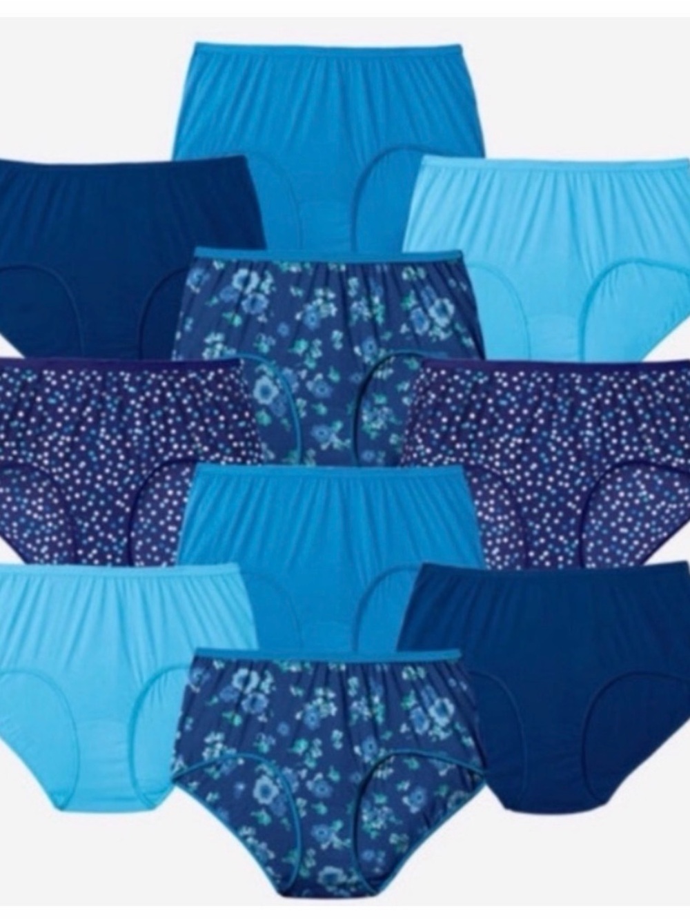 New 10 Pack Cotton Panties
Briefs Plus
size 16 9X Woman Within
Comfort choice